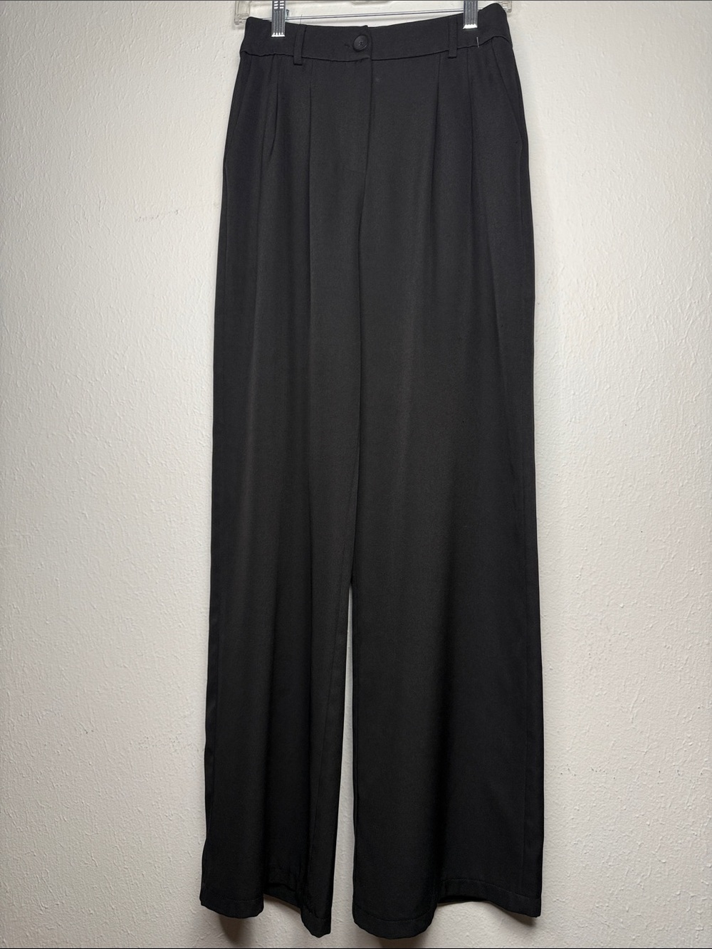Princess Polly Black Wide-Leg Trousers